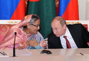 Sheikh Hasina and Vladimir Putin (Bangladesh PM)_380 Sheikh Hasina and Vladimir Putin (Bangladesh PM)_380